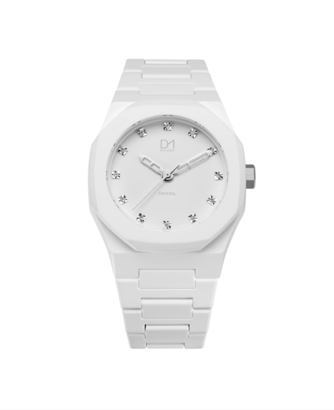 Crystal Watch White